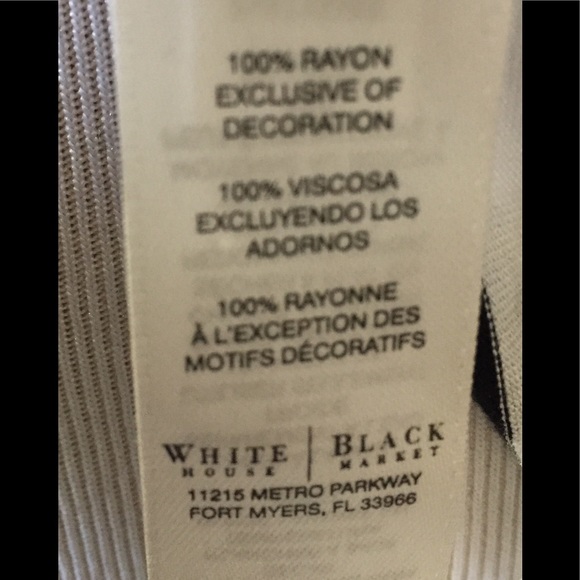 NWOT: Black & white striped blouse - Picture 5 of 5